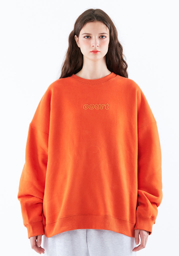 スローアシッド(SLOW ACID)  Color Title Napping Sweatshirt (NAPPING / ORANGE)