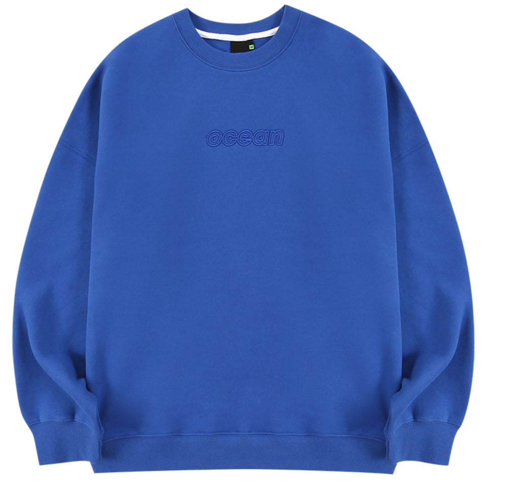 スローアシッド(SLOW ACID)  Color Title Napping Sweatshirt (NAPPING / BLUE)