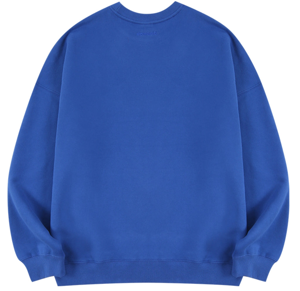 スローアシッド(SLOW ACID)  Color Title Napping Sweatshirt (NAPPING / BLUE)