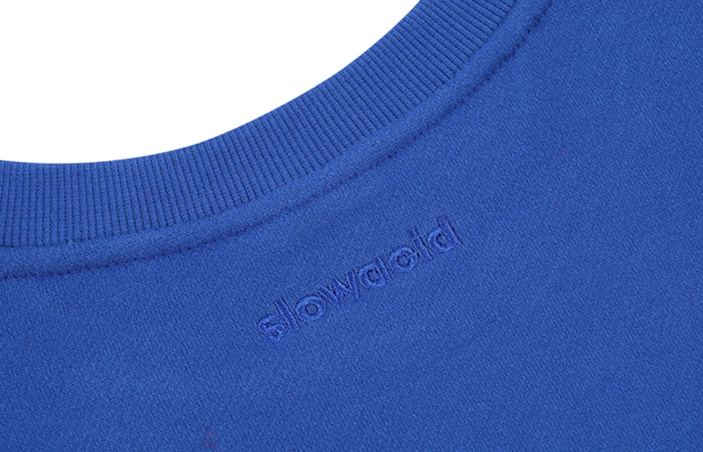 スローアシッド(SLOW ACID)  Color Title Napping Sweatshirt (NAPPING / BLUE)