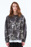 スローアシッド(SLOW ACID)  Cloud Washing Sweatshirt (CHARCOAL)