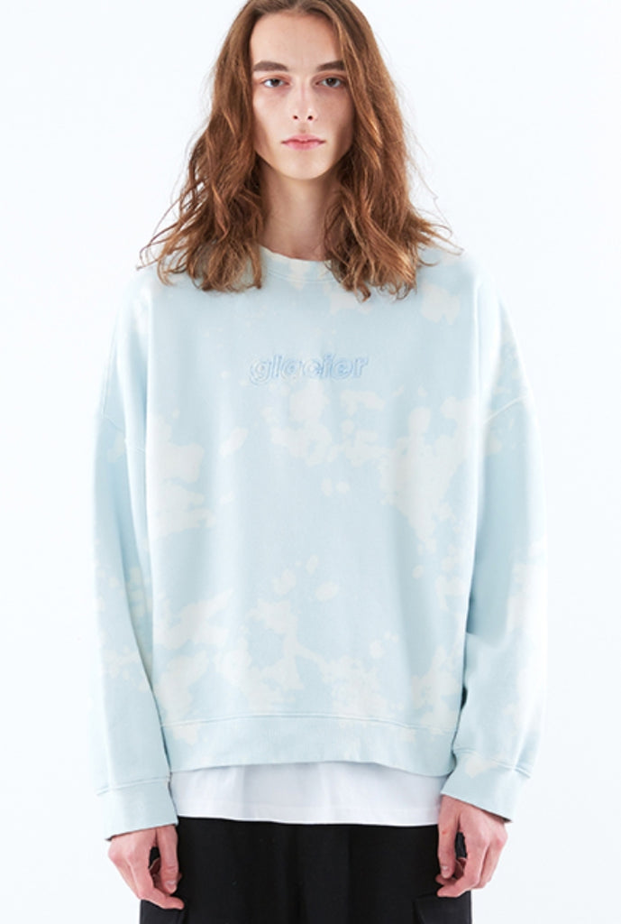 スローアシッド(SLOW ACID)   Cloud Washing Sweatshirt (SKY BLUE)