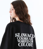スローアシッド(SLOW ACID)   Season Logo Sweatshirt (BLACK)