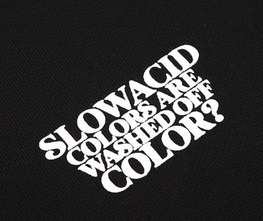 スローアシッド(SLOW ACID)   Season Logo Sweatshirt (BLACK)