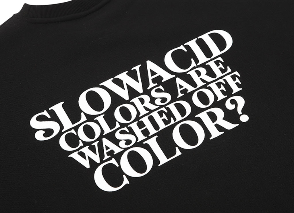 スローアシッド(SLOW ACID)   Season Logo Sweatshirt (BLACK)