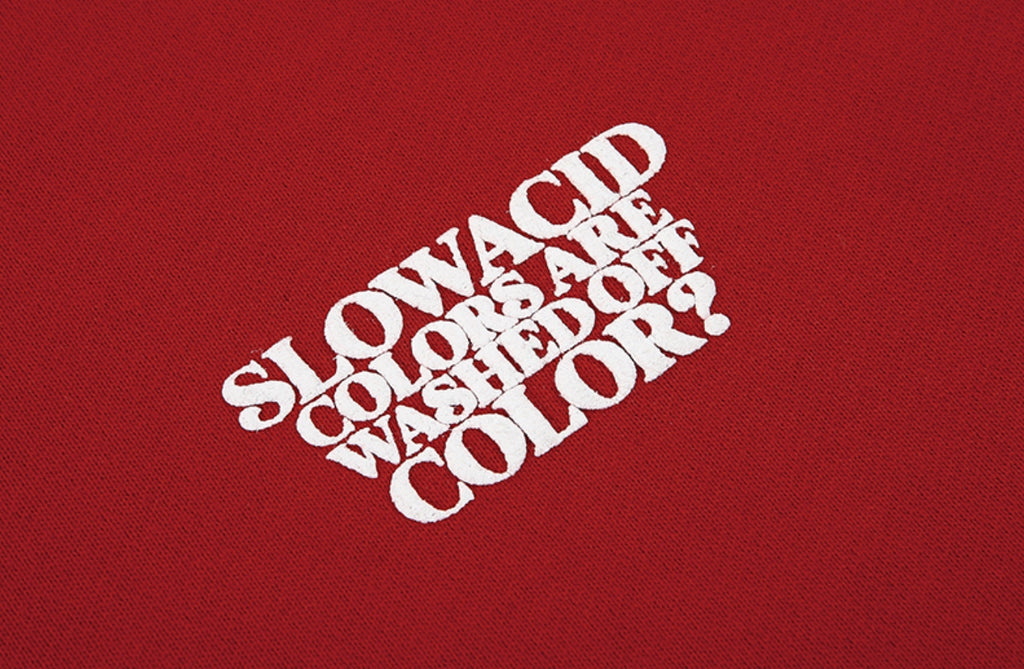 スローアシッド(SLOW ACID)    Season Logo Sweatshirt (RED)