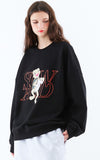 スローアシッド(SLOW ACID)   Color Turtle Sweatshirt (BLACK)