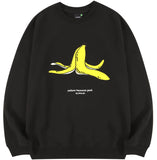 スローアシッド(SLOW ACID)     Banana Embroidery Sweatshirt (BLACK)