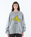 スローアシッド(SLOW ACID)   Banana Embroidery Sweatshirt (GRAY)