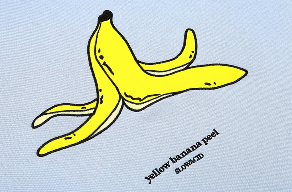 スローアシッド(SLOW ACID)   Banana Embroidery Sweatshirt (SKYBLUE)