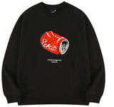 スローアシッド(SLOW ACID)    Can Embroidery Sweatshirt (BLACK)