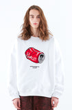 スローアシッド(SLOW ACID)    Can Embroidery Sweatshirt (WHITE)