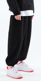 スローアシッド(SLOW ACID)  Wide Keyring Napping Sweatpants (NAPPING / BLACK)