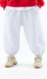 スローアシッド(SLOW ACID) Wide Keyring Napping Sweatpants (NAPPING / MELANGE WHITE)