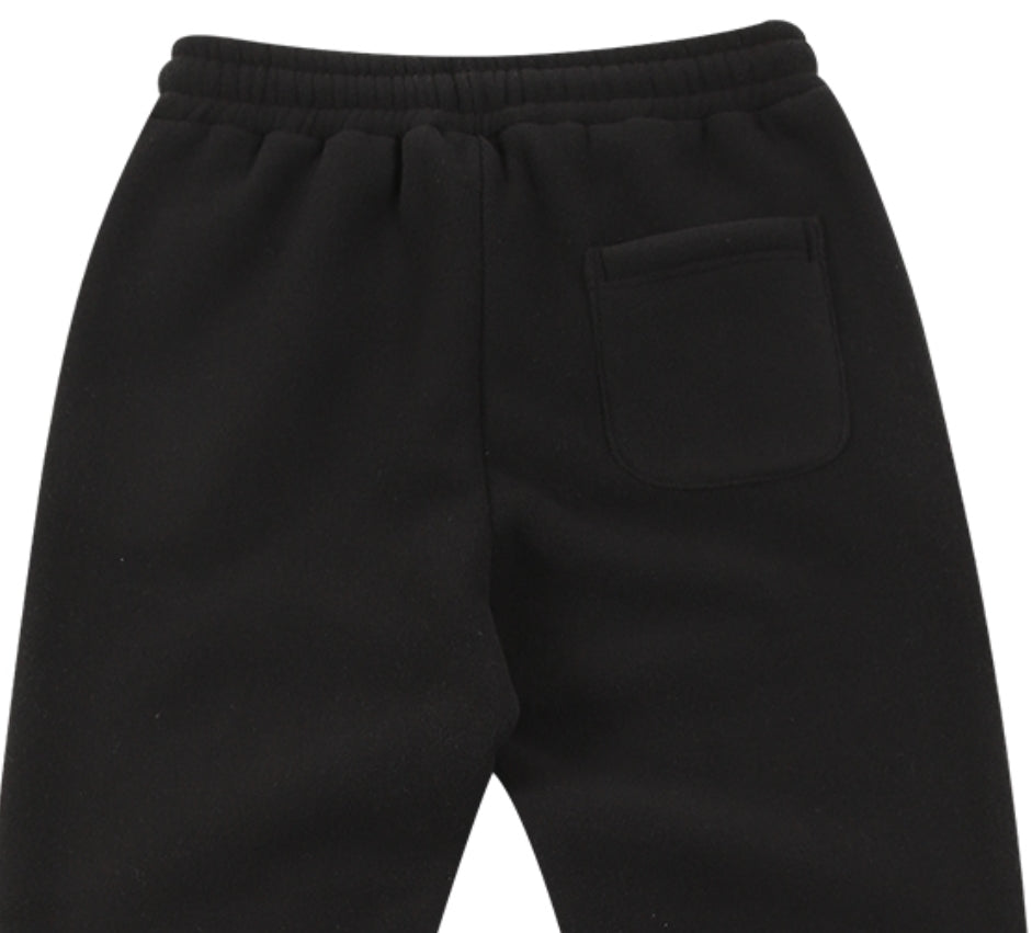 スローアシッド(SLOW ACID) Stitch Embroidery Fleece Pants (BLACK)