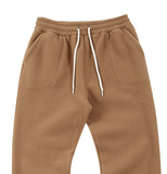 スローアシッド(SLOW ACID)  Stitch Embroidery Fleece Pants (BROWN)