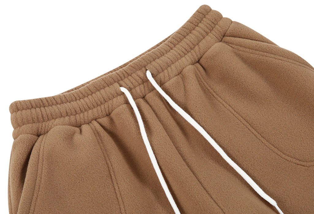 スローアシッド(SLOW ACID)  Stitch Embroidery Fleece Pants (BROWN)