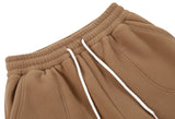 スローアシッド(SLOW ACID)  Stitch Embroidery Fleece Pants (BROWN)