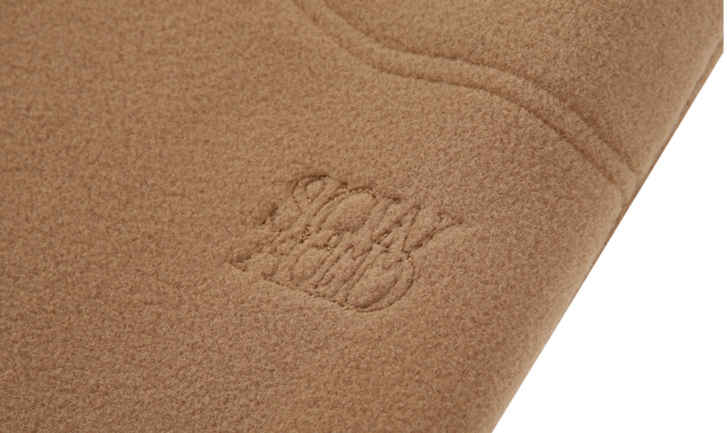 スローアシッド(SLOW ACID)  Stitch Embroidery Fleece Pants (BROWN)