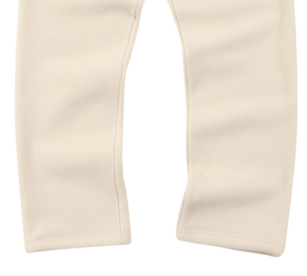 スローアシッド(SLOW ACID)  Stitch Embroidery Fleece Pants (IVORY)