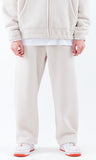 スローアシッド(SLOW ACID)  Stitch Embroidery Fleece Pants (IVORY)