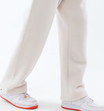 スローアシッド(SLOW ACID)  Stitch Embroidery Fleece Pants (IVORY)