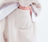 スローアシッド(SLOW ACID)  Stitch Embroidery Fleece Pants (IVORY)