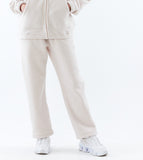 スローアシッド(SLOW ACID)  Stitch Embroidery Fleece Pants (IVORY)
