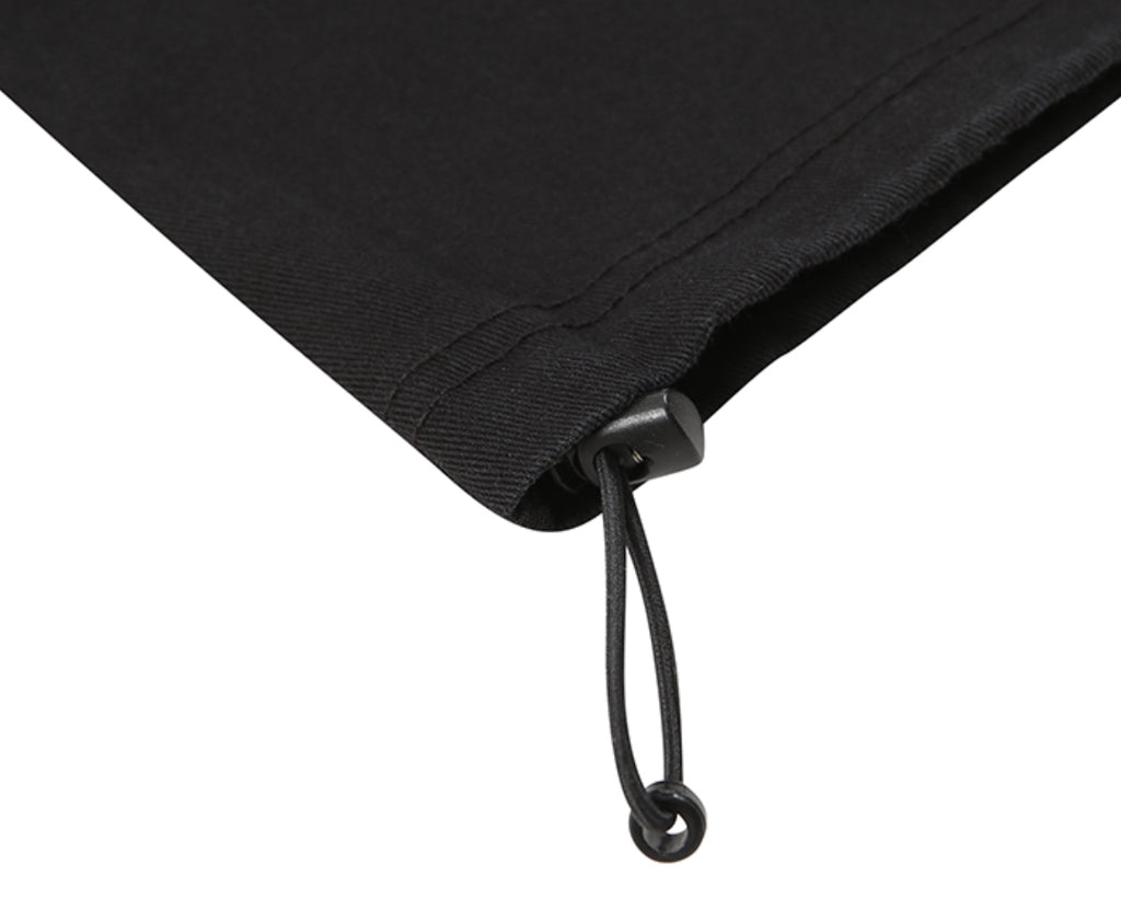 スローアシッド(SLOW ACID)  Washing Cotton Wide String Pants (BLACK)