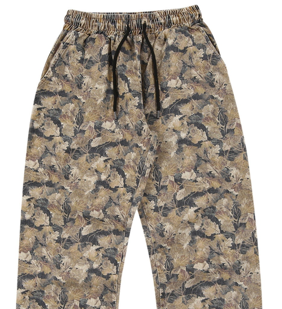 スローアシッド(SLOW ACID) Washing Cotton Wide String Pants (BROWN)
