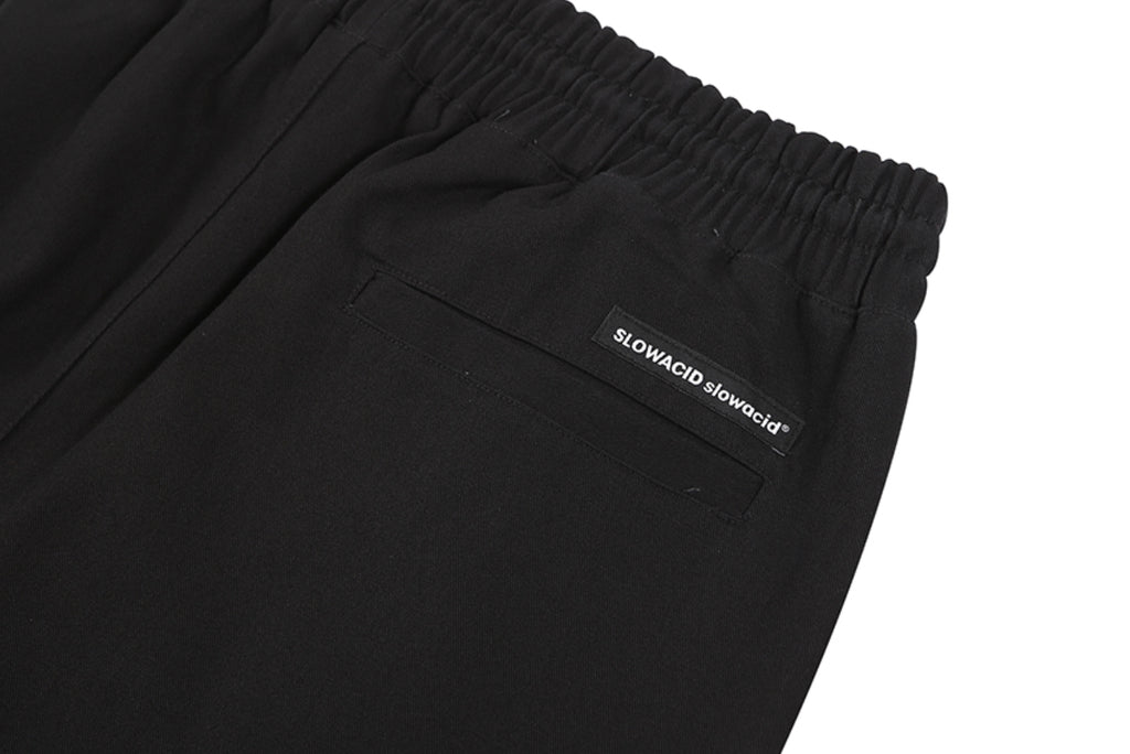 スローアシッド(SLOW ACID) Washing Cotton Cargo Jogger Pants (BLACK)