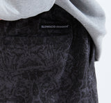 スローアシッド(SLOW ACID)  Washing Cotton Cargo Jogger Pants (STAINED BLACK)