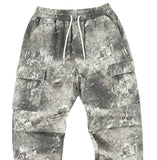 スローアシッド(SLOW ACID)  Washing Cotton Cargo Jogger Pants (PRINT GRAY)