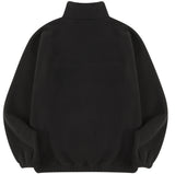 スローアシッド(SLOW ACID)  Stitch Embroidery Fleece Zipup Zacket (BLACK)