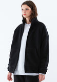 スローアシッド(SLOW ACID)  Stitch Embroidery Fleece Zipup Zacket (BLACK)