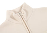 スローアシッド(SLOW ACID)  Stitch Embroidery Fleece Zipup Zacket (IVORY)