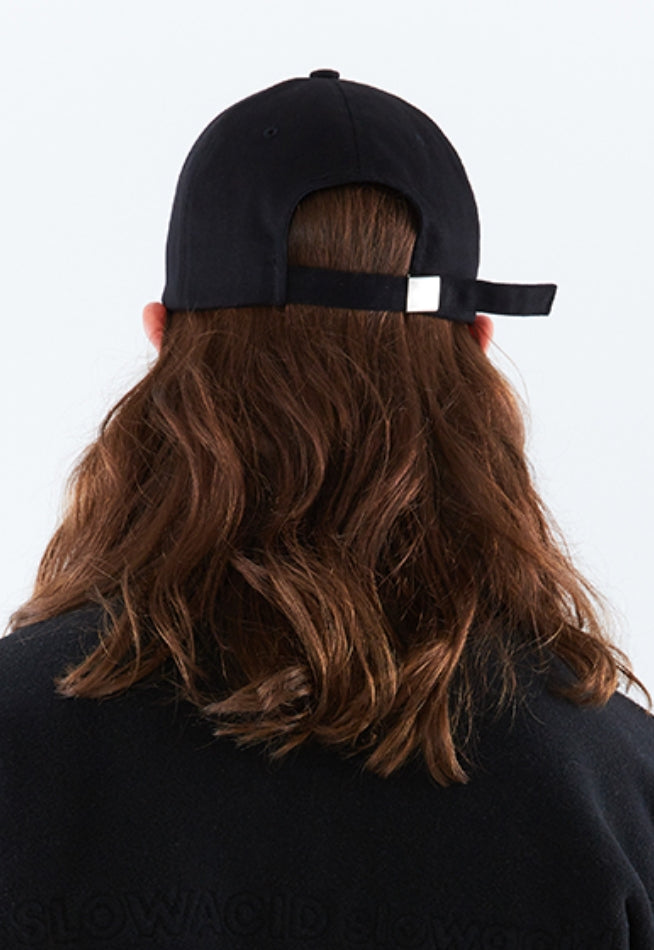 スローアシッド(SLOW ACID) Arc Lettering Cap (BLACK)