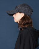 スローアシッド(SLOW ACID) Arc Lettering Cap (STAINED BLACK)