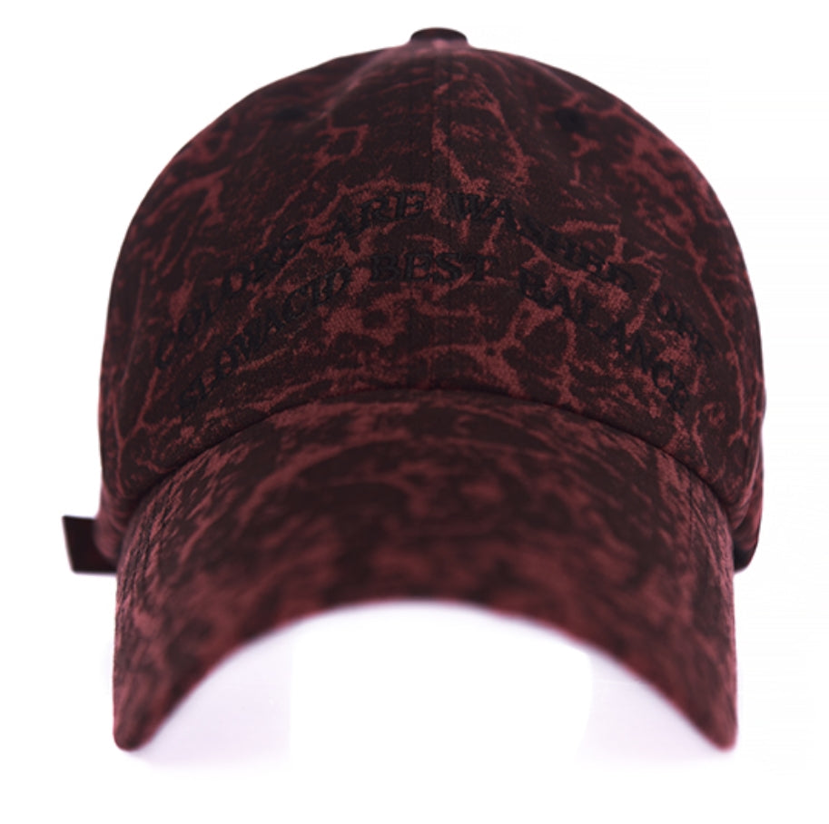 スローアシッド(SLOW ACID)  Arc Lettering Cap (STAINED RED)