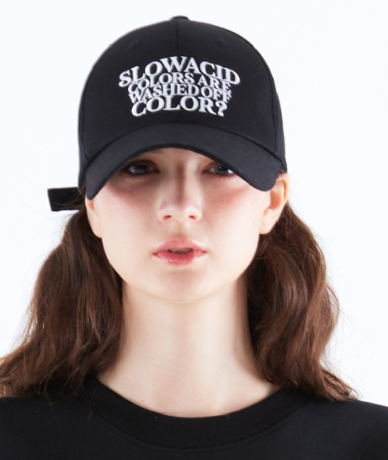 スローアシッド(SLOW ACID)    Season Logo Cap (BLACK)