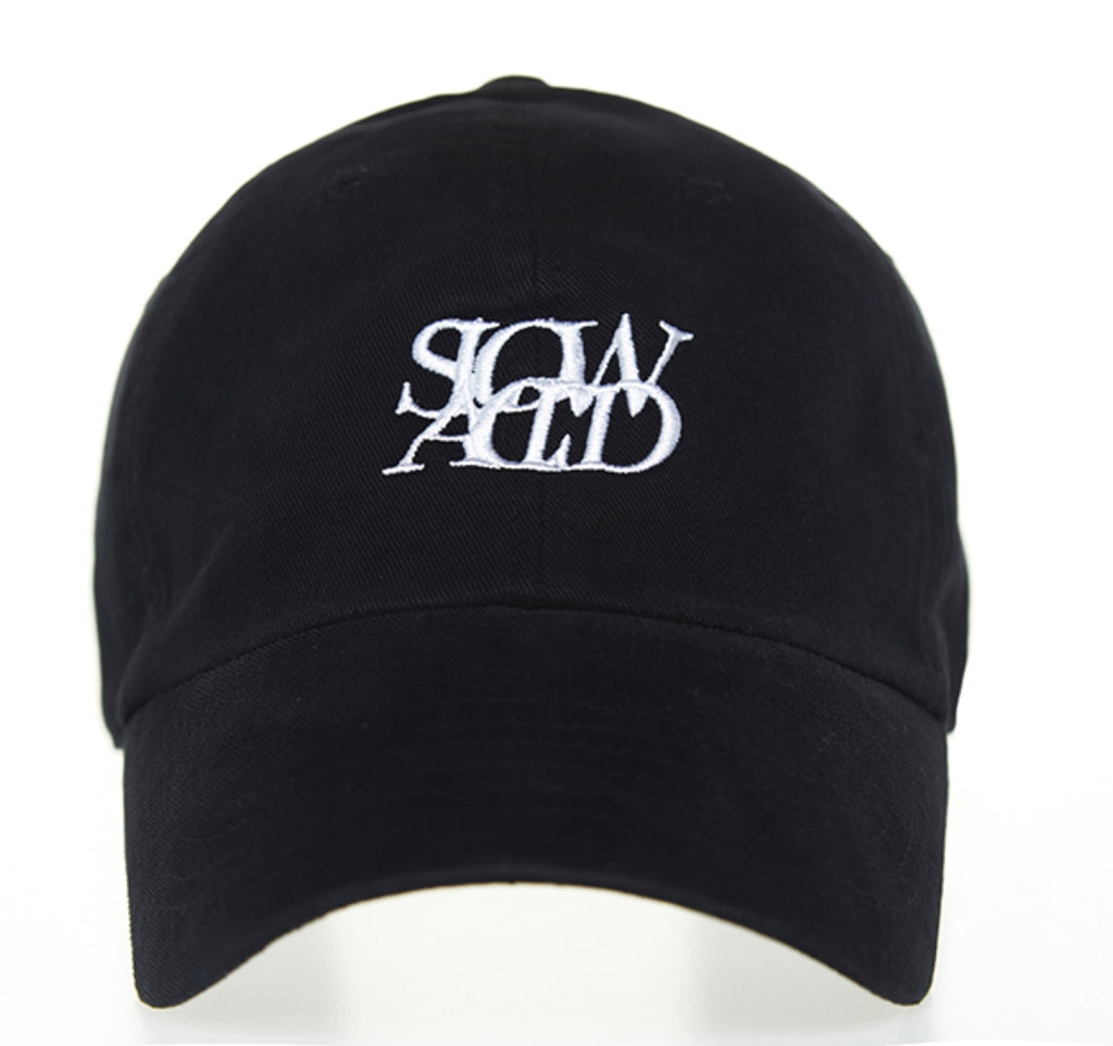 スローアシッド(SLOW ACID)    Contact Logo Washing Cap (BLACK)
