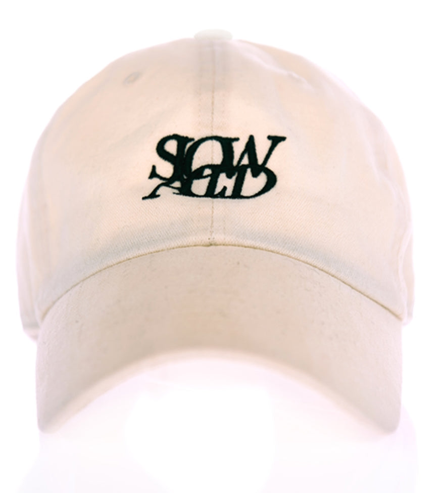 スローアシッド(SLOW ACID)   Contact Logo Washing Cap (IVORY)