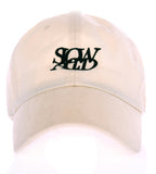 スローアシッド(SLOW ACID)   Contact Logo Washing Cap (IVORY)