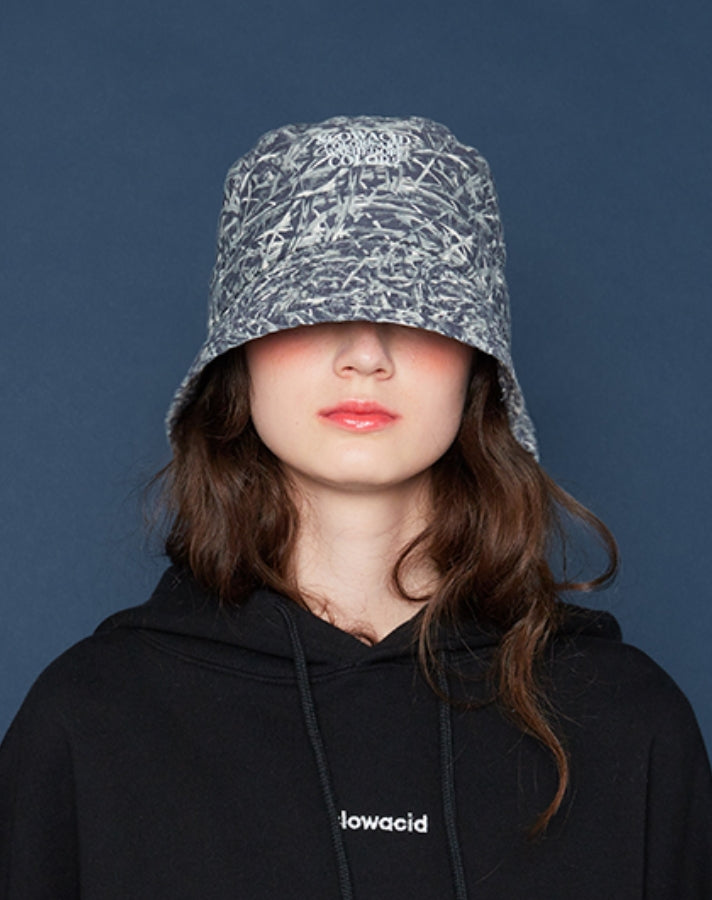 スローアシッド(SLOW ACID)   Season Logo Bucket Hat (GRAY)