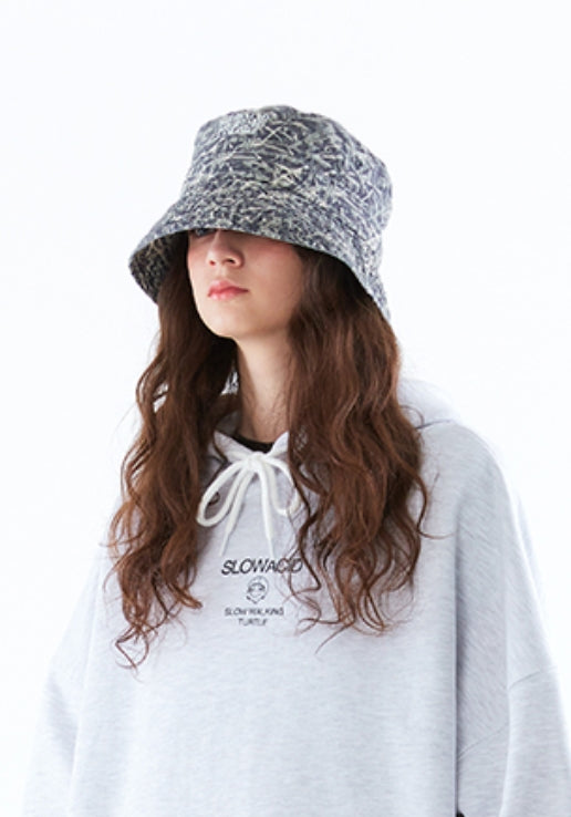 スローアシッド(SLOW ACID)   Season Logo Bucket Hat (GRAY)