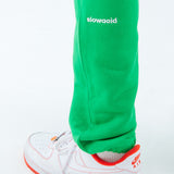 スローアシッド(SLOW ACID)   Signature Logo Sweat pants (GREEN)