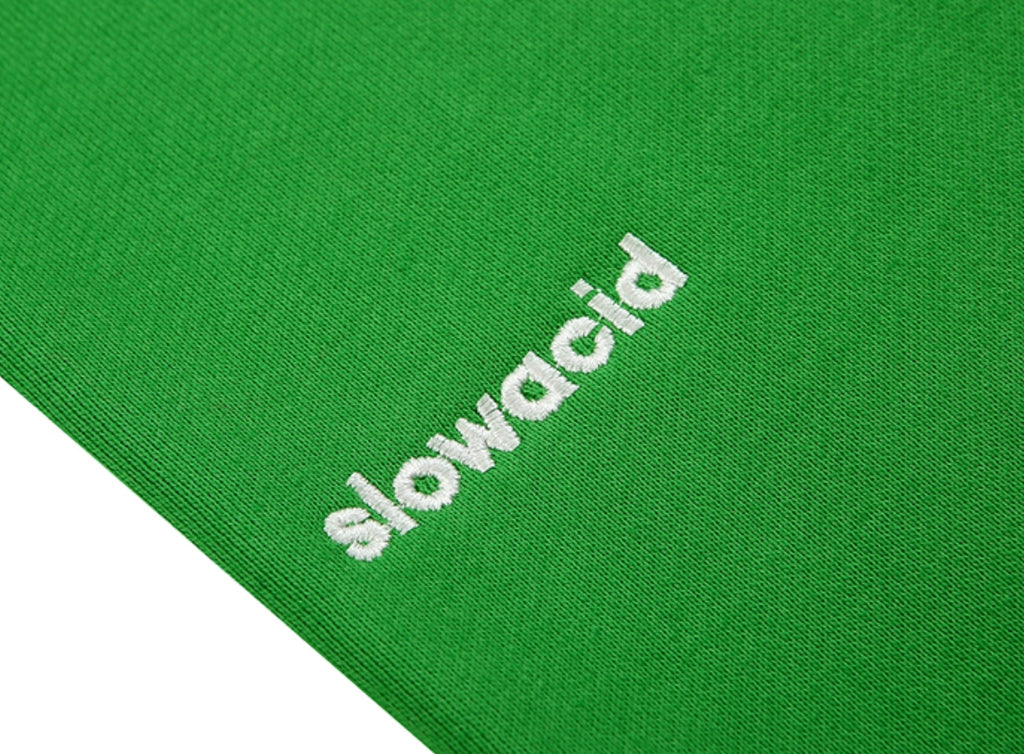 スローアシッド(SLOW ACID)   Signature Logo Sweat pants (GREEN)