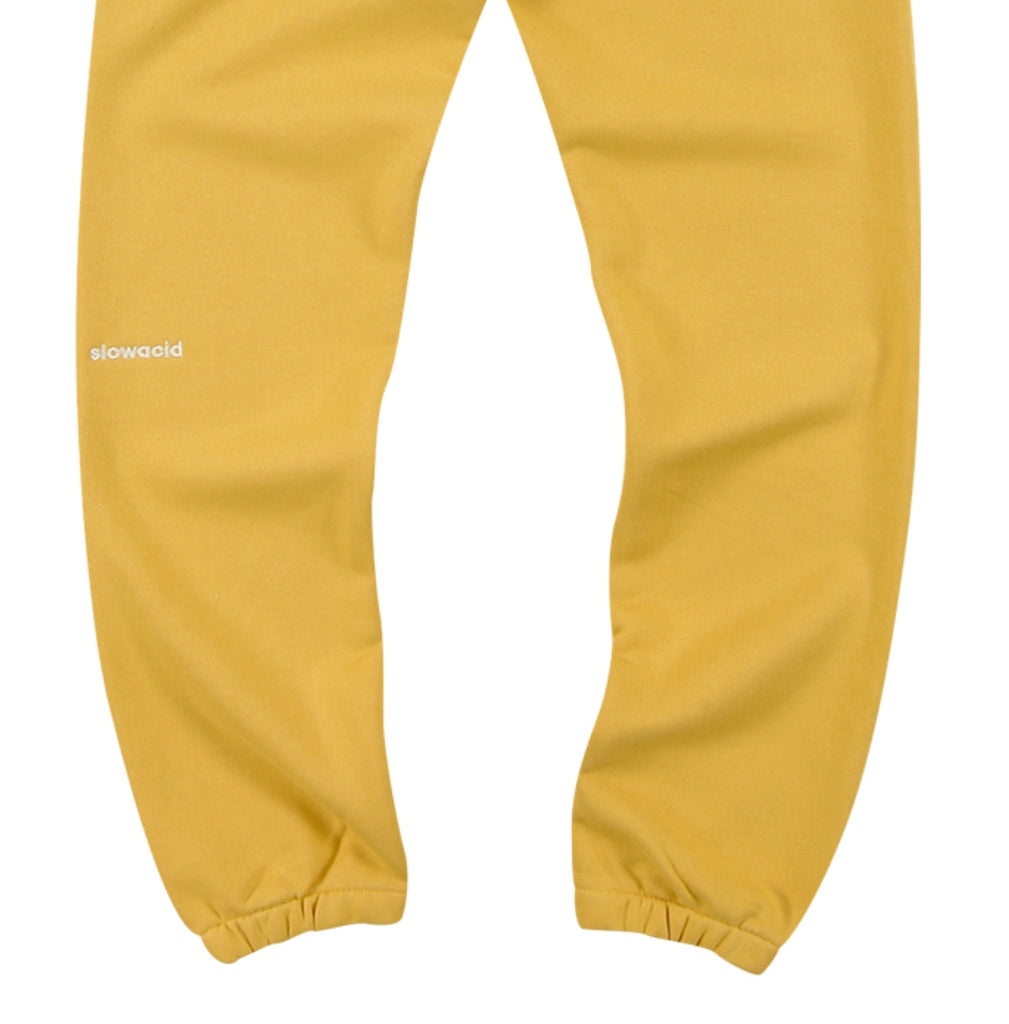 スローアシッド(SLOW ACID)   Signature Logo Sweat pants (YELLOW)
