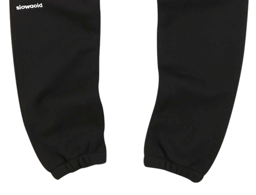 スローアシッド(SLOW ACID)   Signature Logo Sweat pants (BLACK)