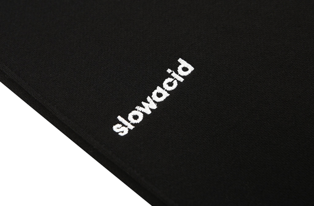 スローアシッド(SLOW ACID)   Signature Logo Sweat pants (BLACK)